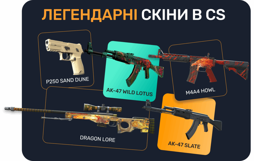 легендарні скіни в CS