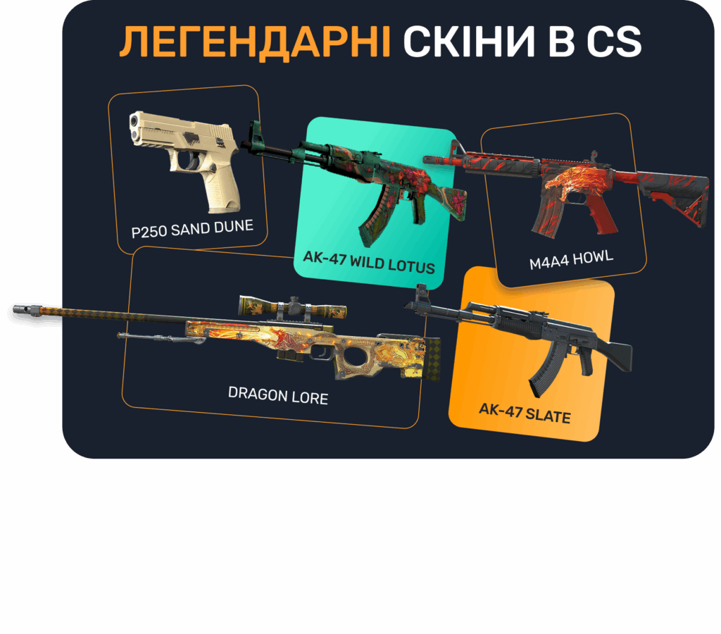 легендарні скіни в CS
